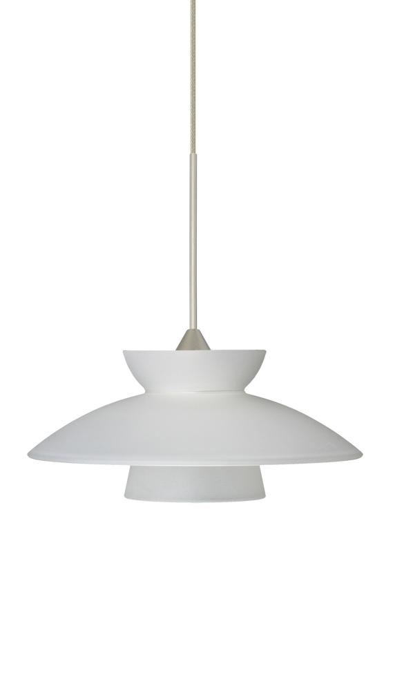 Besa Pendant Trilo 7 Satin Nickel Frost 1x50W MAX GY6.35 Base