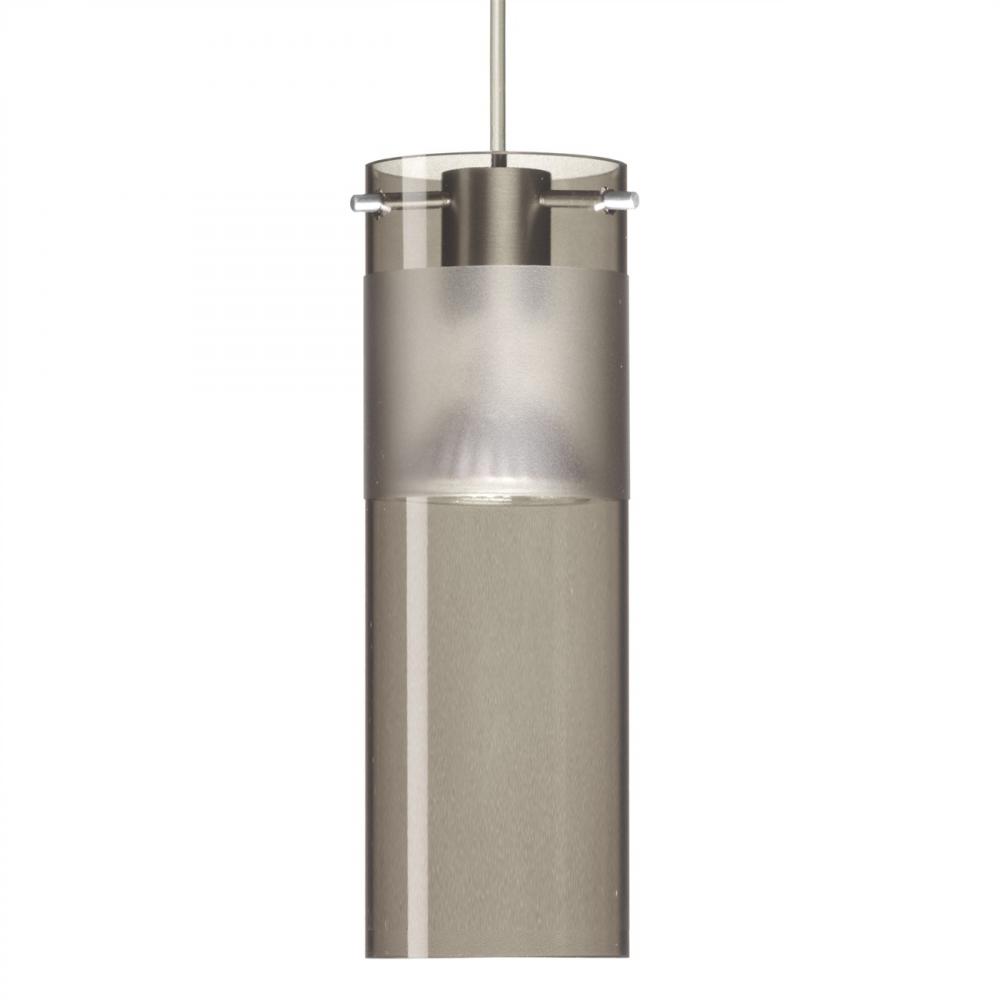 Besa Pendant Scope 7 Satin Nickel Smoke/Frost 1x50W MAX GY6.35 Base MR16