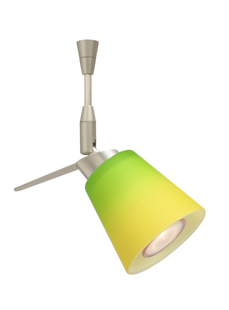 Besa Spotlight Canto 3 Satin Nickel Bicolor Green/Yellow 1x35W Bipin MR11