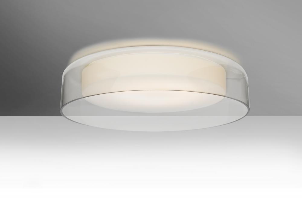 Besa Tango 15 Ceiling, Clear/Opal Matte, 1x20W LED