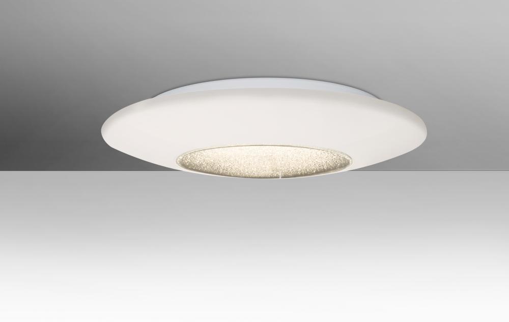 Besa, Viva 13 Ceiling, Opal/Clear, 1x20W LED