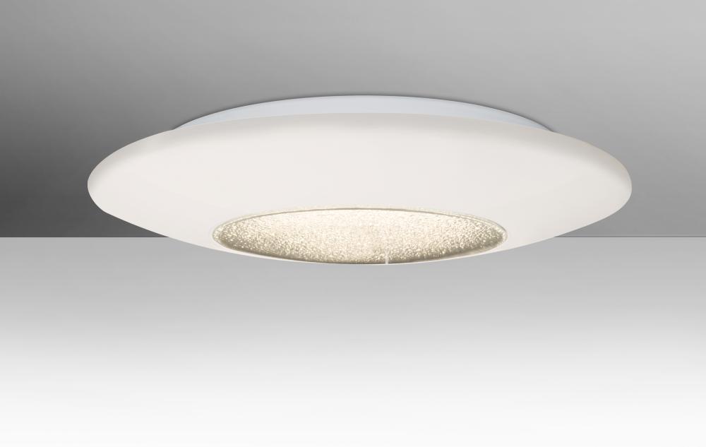 Besa, Viva 16 Ceiling, Opal/Clear, 1x30W LED
