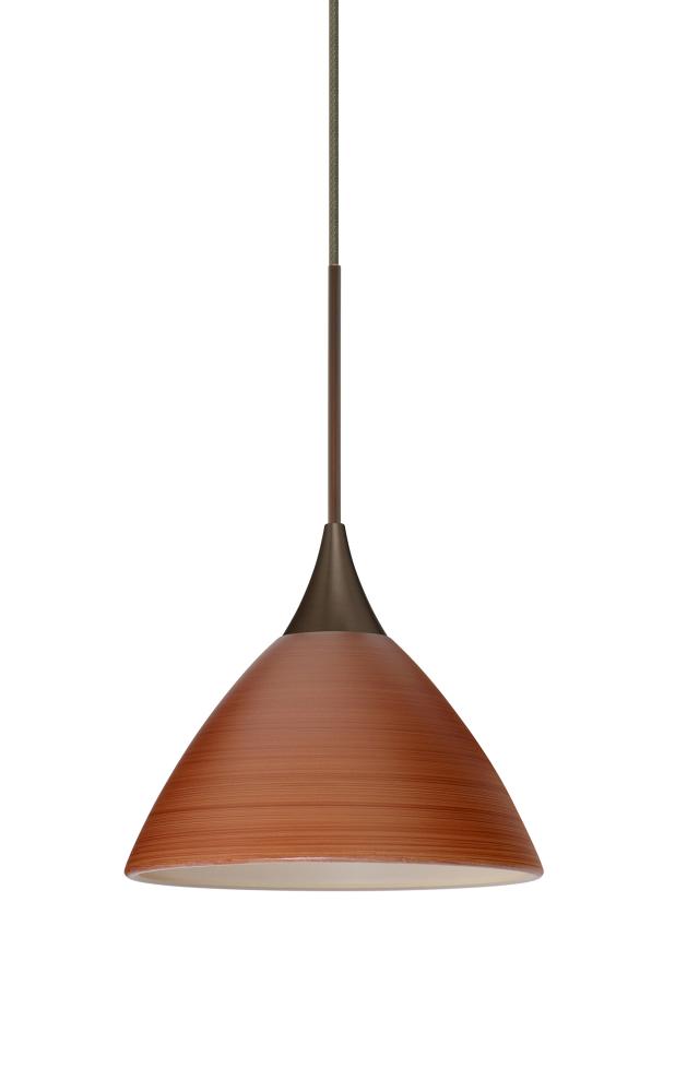 Besa Pendant For Multiport Canopy Domi Bronze Cherry 1x3W LED