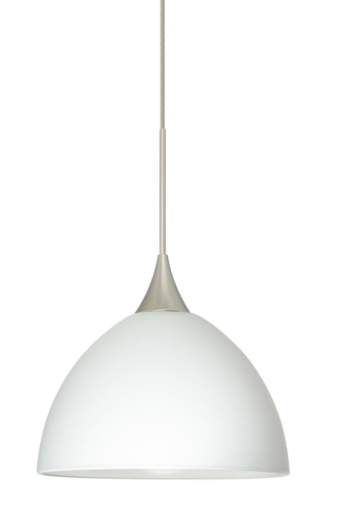 Besa Pendant For Multiport Canopy Brella Satin Nickel White 1x50W MAX GY6.35 Base