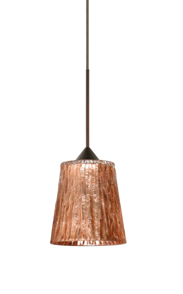 Besa Pendant For Multiport Canopy Nico 4 Bronze Stone Copper Foil 1x35W MAX GY6.35 Base