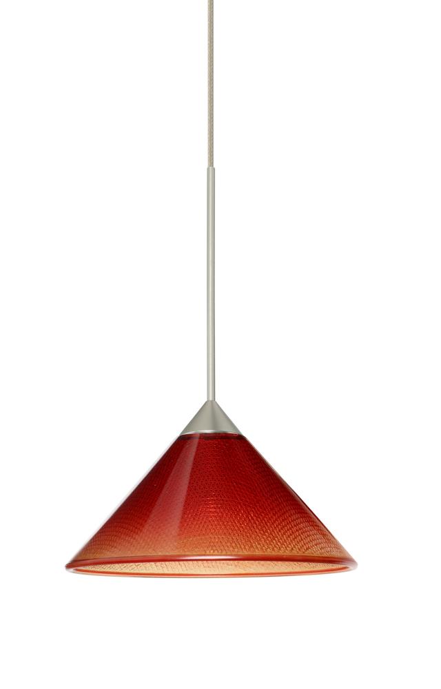 Besa Pendant Kona Satin Nickel Sunset 1x50W MAX GY6.35 Base