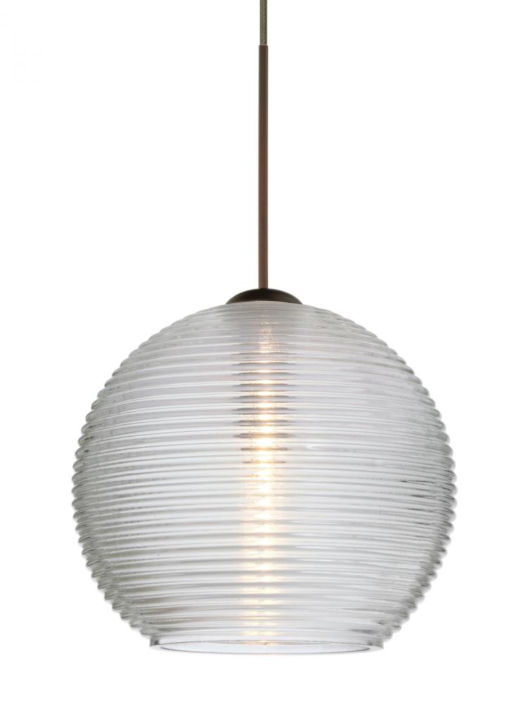 Besa Pendant Kristall 6 Bronze Clear 1x35W MAX GY6.35 Base, 15Ft. Cord
