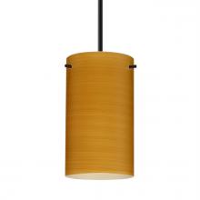 Besa Lighting 1BC-4404OK-MED-BK - Besa Stilo 7 Pendant Black Oak 1x40W B10 Med