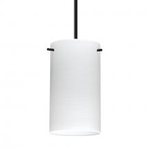 Besa Lighting 1BT-4404KR-MED-BK - Besa Stilo 7 Pendant Black Chalk 1x40W B10 Med
