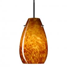 Besa Lighting 1JC-412618-BK - Besa Pera 9 Pendant Black Amber Cloud 1x100W Medium Base