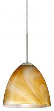 Besa Lighting 1JC-4470HN-LED-SN - Besa Vila LED Pendant Honey Satin Nickel 1x9W LED