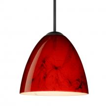 Besa Lighting 1JC-4470MA-BK - Besa Vila Pendant Black Magma 1x60W Medium Base