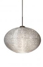 Besa Lighting 1JC-4913GL-BR - Besa Pendant Pape 12 Bronze Glitter 1x100W Medium Base