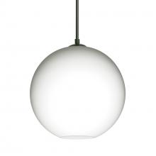 Besa Lighting 1JC-COCO807-BK - Besa Coco 8 Pendant, Opal Matte, Black Finish, 1x60W Medium Base