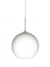 Besa Lighting 1JC-COCO807-SN - Besa Coco 8 Pendant, Opal Matte, Satin Nickel Finish, 1x60W Medium Base