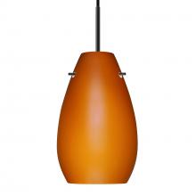 Besa Lighting 1JT-412680-BK - Besa Pera 9 Pendant Black Amber Matte 1x100W Medium Base