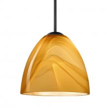 Besa Lighting 1JT-4470HN-BK - Besa Vila Pendant Black Honey 1x60W Medium Base