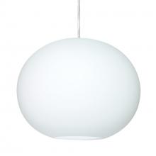 Besa Lighting 1JT-477507-LED-SN - Besa Jordo LED Pendant 1JT Opal Matte Satin Nickel 1x11W LED