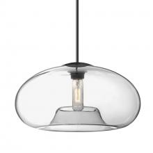 Besa Lighting 1JT-BANA15CL-BK - Besa Pendant Bana 15 Black Clear 1x60W Medium Base