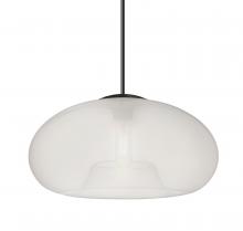 Besa Lighting 1JT-BANA15FR-BK - Besa Pendant Bana 15 Black Frost 1x60W Medium Base
