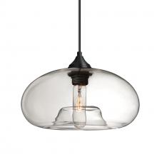 Besa Lighting 1JT-BANACL-BK - Besa Pendant Bana Black Clear 1x60W Medium Base