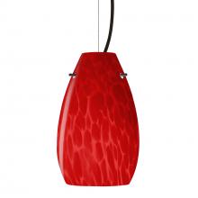 Besa Lighting 1KX-4126RC-BK - Besa Pera 9 Cable Pendant Red Cloud Black 1x100W Medium Base