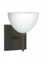 Besa Lighting 1SW-467907-BR-SQ - Besa Wall With SQ Canopy Brella Bronze White 1x40W G9