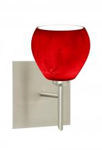 Besa Lighting 1SW-5605MA-LED-SN-SQ - Besa Wall With SQ Canopy Tay Tay Satin Nickel Magma 1x5W LED