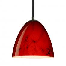 Besa Lighting 1TT-4470MA-BK - Besa Vila Stem Pendant Black Magma 1x60W Medium Base