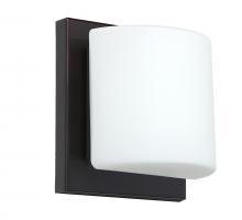 Besa Lighting 1WS-787307-LED-BR - Besa Wall Paolo Bronze Opal Matte 1x5W LED