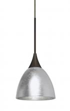 Besa Lighting 1XC-1758SF-BR - Besa Divi Pendant, Silver Foil, Bronze, 1x50W MAX GY6.35 Base