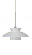 Besa Lighting 1XC-271825-SN - Besa Pendant Trilo 7 Satin Nickel Frost 1x50W MAX GY6.35 Base
