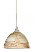 Besa Lighting 1XC-467983-LED-SN - Besa Pendant Brella Satin Nickel Mocha 1x5W LED