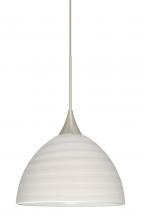Besa Lighting 1XC-4679KR-SN - Besa Pendant Brella Satin Nickel Chalk 1x50W MAX GY6.35 Base