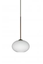 Besa Lighting 1XC-561207-BR - Besa Pendant Lasso Bronze Opal Matte 1x50W MAX GY6.35 Base