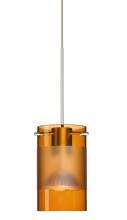 Besa Lighting 1XC-6524EG-SN - Besa Pendant Scope 4 Satin Nickel Armagnac/Frost 1x50W MAX GY6.35 Base MR16