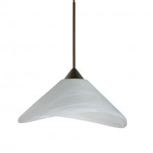 Besa Lighting 1XT-191352-BR - Besa Pendant Hoppi Bronze Marble 1x50W MAX GY6.35 Base