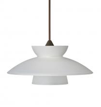 Besa Lighting 1XT-271825-BR - Besa Pendant Trilo 7 Bronze Frost 1x50W MAX GY6.35 Base