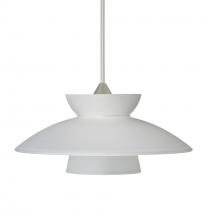 Besa Lighting 1XT-271825-SN - Besa Pendant Trilo 7 Satin Nickel Frost 1x50W MAX GY6.35 Base