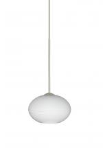 Besa Lighting 1XT-561207-SN - Besa Pendant Lasso Satin Nickel Opal Matte 1x50W MAX GY6.35 Base