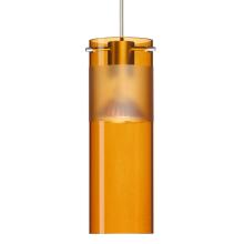 Besa Lighting 1XT-6527EG-SN - Besa Pendant Scope 7 Satin Nickel Armagnac/Frost 1x50W MAX GY6.35 Base MR16