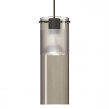 Besa Lighting 1XT-6527ES-BR - Besa Pendant Scope 7 Bronze Smoke/Frost 1x50W MAX GY6.35 Base MR16