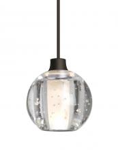 Besa Lighting 1XT-BOCA5BB-BR - Besa, Boca 5 Cord Pendant, Clear Bubble, Bronze Finish, 1x35W MAX GY6.35 Base