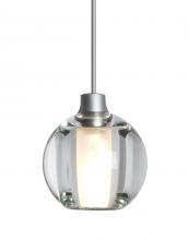 Besa Lighting 1XT-BOCA5CL-SN - Besa, Boca 5 Cord Pendant, Clear, Satin Nickel Finish, 1x35W MAX GY6.35 Base