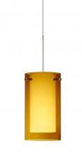 Besa Lighting 1XT-G44007-SN - Besa Pendant Pahu 4 Satin Nickel Transparent Armagnac/Opal 1x35W MAX GY6.35 Base