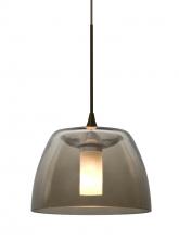Besa Lighting 1XT-SPURSM-BR - Besa Spur Cord Pendant, Smoke, Bronze Finish, 1x35W MAX GY6.35 Base