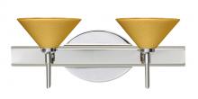Besa Lighting 2SW-282490-CR - Besa Wall Kona Chrome Mango Starpoint 2x40W G9