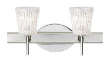 Besa Lighting 2SW-5125GL-CR - Besa Wall Nico 4 Chrome Glitter Stone 2x40W G9