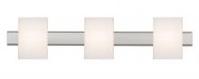 Besa Lighting 3SW-TITO07-SN - Besa, Tito Vanity, Opal Matte, Satin Nickel Finish, 3x40W G9