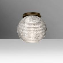 Besa Lighting 4616GLC-BR - Besa Kristall 8 Ceiling, Glitter, Bronze Finish, 1x60W MAX Medium base